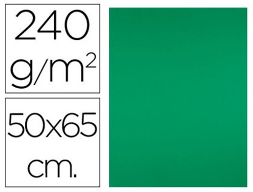 Cartolina liderpapel 50x65 cm 240 gr verde natal pack de 25 unidades , Liderpapel , 64584 , 8423473645844
